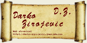 Darko Zirojević vizit kartica
